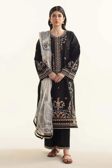 3- Piece Embroidered Lawn Dress