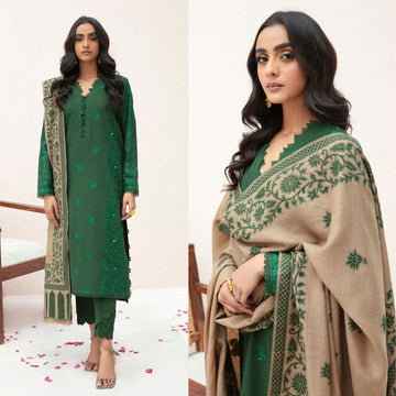 3- Piece Embroidered Lawn Dress