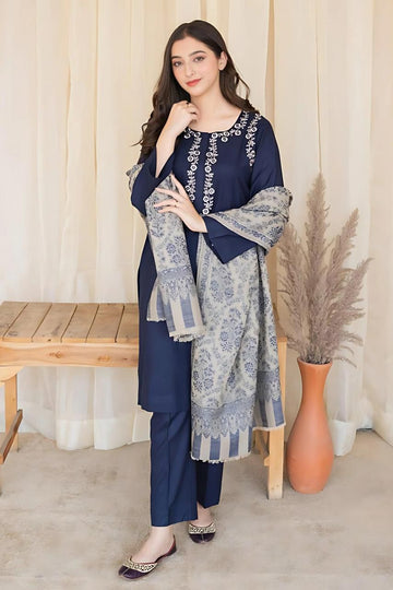 3- Piece Embroidered Lawn Dress