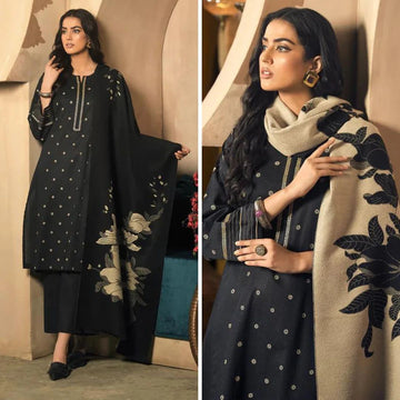 3- Piece Embroidered Lawn Dress