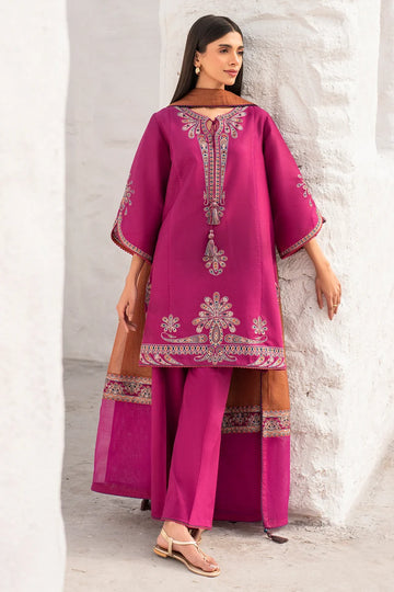 Emb Dhanak 3Pc Suit