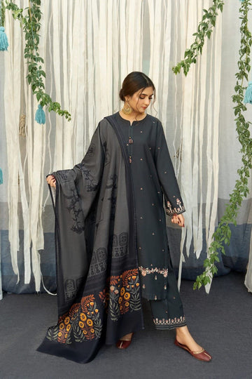 3- Piece Embroidered Lawn Dress