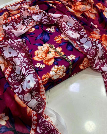 Printed Lawn 3Piece suit