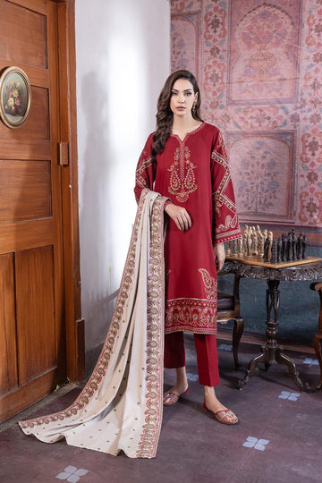 3- Piece Embroidered Lawn Dress