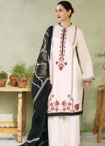 3- Piece Embroidered Lawn Dress