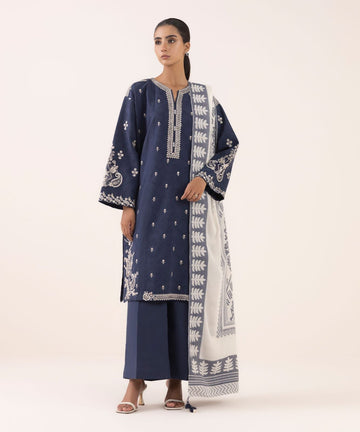 3- Piece Embroidered Lawn Dress