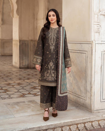 3- Piece Embroidered Lawn Dress