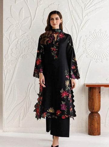 Emb Dhanak 3Pc Suit