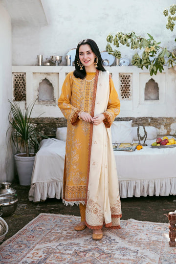Emb Dhanak 3Pc Suit