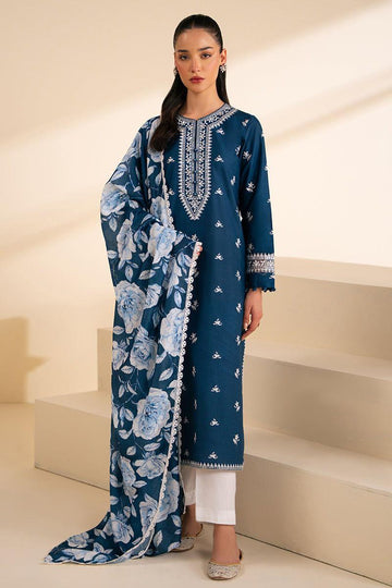 Embroidered Lawn Fancy 3 Piece Dress