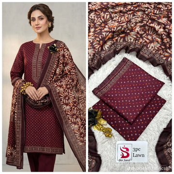Print Lawn 3-Piece Suit