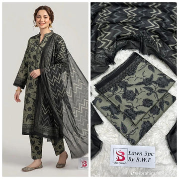 Print Lawn 3-Piece Suit