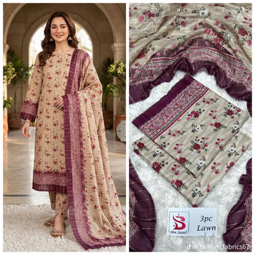 Print Lawn 3-Piece Suit